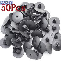 50Pcs 10mm Car Hole Plastic Rivets Fasteners Fender Bumper Push Pin Clips For Toyota VW Renault