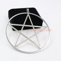 Stainless Steel Large Big 4'' pentagram Pendant Charms High Polished For Mens XMAS GIFTS Cool