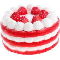 Squishy Jumbo Simulation Strawberry Birthday Cake Squishies PU Slow Rising Fun Squeeze Healing Toy Relieve Stress Toys for Kids