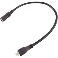 1pc Black Micro USB 5 Pin Male To 3.5mm Female AUX Audio Sync Headphone Adapter Cable Cord 30cm