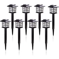 2/6/8 pièces Led voie solaire lumières étanche lampe solaire extérieure pour jardin/paysage/cour/Patio/allée/passerelle éclairage