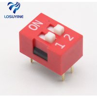 10Pcs Slide Type Switch Module 2.54mm 2 Position Way DIP Red Pitch