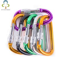 4 Stück 8cm/7cm/6cm/5cm Karabiner aus Aluminium legierung D-Ring Schlüssel anhänger Clip Camping Schlüssel ring Karabiner haken Outdoor Travel Kit Gyh
