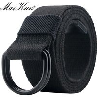 Maikun Taktische Leinwand Männer Gürtel Hohe Qualität Unisex Doppel D-Ring Schnalle Bund Casual Leinwand Weibliche Gürtel Stoff Für jeans