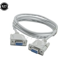 New Serial Null Modem Cable DB9F to DB9F Female DB9 Connector pin 1 to pin 1 RS232 to RS-232 Cross data CABLE