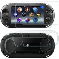 Tempered Glass Front+Back Clear Screen Protector Cover Protective Film Guard for Sony PlayStation Psvita PS Vita PSV 2000 Slim