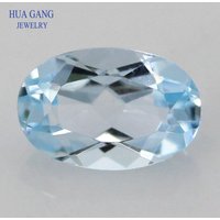 Blue Topaz Stone Natural Loose Gemstone Beads Oval Shape Facetted Cut Size 3*4~10*14mm For DIY Jewelry