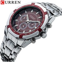 CURREN hommes marque de luxe militaire Sport hommes montres entièrement en acier Quartz horloge hommes étanche montre d'affaires relogio masculino