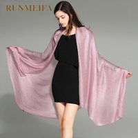 2023 neue Reine Farbe Leinen Frauen Schal frühling und herbst winter pashmina schal foulard femme Plus Größe Hijab Stola Schals
