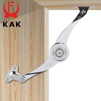 KAK – charnières hydrauliques à arrêt aléatoire, pour porte d'armoire de cuisine, charnière polie réglable pour meubles, rabat de levage, matériel de Support