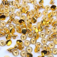 100pcs 11mm 13mm 15mm 18mm 21mm 25mm 1Gold Silver Round Metal Color Shank Button For Shirt Garments Accessories Handmade
