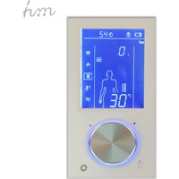 Contrôleur de douche à vanne numérique HM, écran tactile 3 voies, robinet mélangeur thermostatique avec affichage, prise intelligente compatible