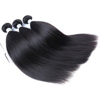 Yaki Straight Hair Brazilian Hair Weave Bundles 3 Pieces Light Yaki Human Hair Extension Remy Dolago Hair Products