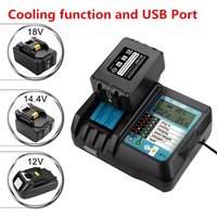 14,4 V/18V 3,5 A Li-Ionen-Akku LCD-Bildschirm ladegerät für Makita 14,4 V/18V bl1830 bl1815 bl1430 dc14sa dc18sc dc18rc mit USB-Anschluss
