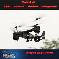 Osprey Transport RC Helicopter 2.4GHz 4.5CH - Ready to Fly W Gyro Stabilizer & LED Lights Remote Control Drone Toy forKids Adult