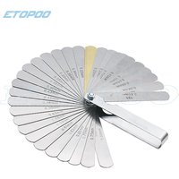 0.04-0.88mm 32 Blades Feeler Gauge Metric Gap Filler Thickness Gage Measurment Tool 1-15mm Plug Feeler