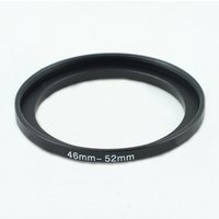 46-52mm 46mm to 52mm Step-up Metal Filter Adapter Ring Black 46-52