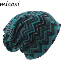 Hot Sell 8 Colors Vintage Striped Women Warm Beanie Top Fashion Lay Casual Winter Hat Hip-Hop Cap Gorro Girl Touca Sale
