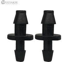 50PCS 1/4 "to 1/8" Reduction Equal Barb Connecters 4/7mm to 3/5mm hose Reduced Micro Garden Irrigation Straight Adaptor Attachme