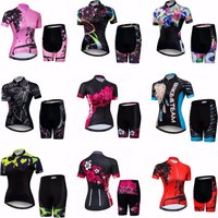 2022 Bike Jersey set Women Cycling jersey Shorts girls Mountainr road MTB Bicycle suits Maillot Ropa Ciclismo Top bottom pink