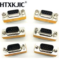 High Quality Mini Null Modem DB9 Female Male plug Adapter Gender Changer cross new