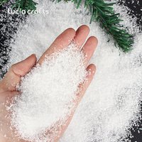 20g 1/3/5/8/10mm Artificial Plastic Dry Snow Powder Xmas Gift Home Party DIY Scene Props Supply Christmas Decoration X0105