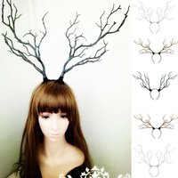Christmas Long Antlers Tree Branches Horns Hat Hair Headband Cosplay Party Fancy Dress NEW Hot Selling