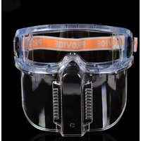Full-face Safety Mask PC Lens Detachable Welding Polishing Dust-proof Transparent Protect Splash-proof Chemical Kitchen