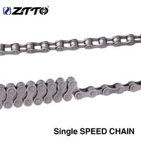 ZTTO Single Speed Bike Chains 1 Speed Silver Mountain Cycling Bicycle Chain for City fixedgear Bicycle Parts