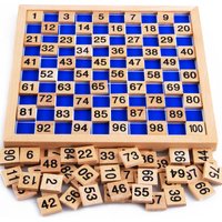Montessori Materials Educational Wooden Toys 1-100 Digit Cognitive Math Toy Teaching Logarithm Version Kid Early Learning Gift