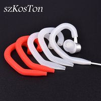 Earphone Accessories kit Soft Silicone Earphone Hook for Sports Running Protect Earbuds for DIY Wired Headset Earhook Loop Clip