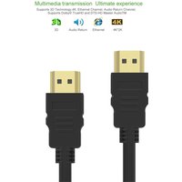 3ft 5ft 6ft 10ft 15ft High speed Gold Plated Plug HDMI-compatible Cable 1.4 Version HD 1080P 3D for HDTV XBOX PS3computer cable