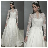 New Handmade Deep V-Neck White Ivory Wedding Accessories Jackets Long Sleeve Lace Bridal Boleros Shawls Wraps Custom Jacket