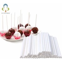 8/10/15cm Solid Core White Paper Lollipop Sticks For Chocolate Sugar Candy Lolly Pop Sucker sticks Cake Pop Sticks TDJ