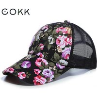 Mesh Cap Flower Baseball Cap Women Summer Snapback Hats For Women Adjustable Casual Outdoor Sport Casquette Sun Hat Female