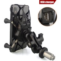 Support de téléphone pour tige de fourche, support de Navigation GPS pour moto, pour Yamaha YZF R1 2002 – 2017 R6 2006-2017 R1M, chargeur USB