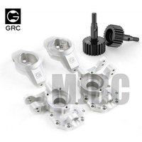 Ajrc Grc G2 Aluminum Ackermann Caster Blocks & Portal Drive Housing #gax0032g For Traxxas Trx4 Defender Bronco K5 G500 Trx6 G63