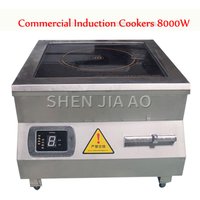 Commercial Induction Cookers 8000W High Power flat Induction Cooker Hotel Restaurant Canteen Electromagnetic Cooker 380V