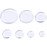 10MM-30MM Both Side Flat Round Clear Glass Cabochons For Making Pendant Necklace Jewelry