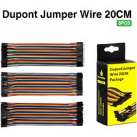 Keyestudio 3PCS Dupont line Jumper Wire Dupont Cable 20cm M-F &M-M & F-F For Arduino Starter DIY Projects