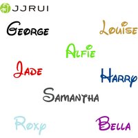 JJRUI Personalised Name Boy or Girl With Vinyl Sticker Decal Wall Art Sticker SIZE S/M