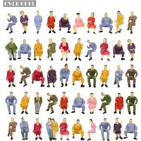 Evemodel P4302 50pcs O Scale all Seated 1:43 Painted Figures Passengers Model Railway Layout
