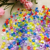 40g 7mm Runde Wassertropfen Perle Flache Rückseite Edelsteine Kristall Acryl Pailletten Kleidungsstück Kleidung Pailletten Scrapbook Shakes Stein Alinacutle