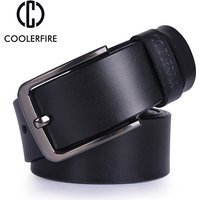 Ceinture en cuir véritable de haute qualité, ceintures de luxe de styliste pour hommes, peau de vache, mode Vintage, boucle ardillon pour Jeans