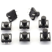 12x12xH=4.3/5/6/7/7.5/8/8.5/9/9.5/10/11/12/13/14/15/16mm High 4Pin DIP Tactile Tact Push Button Micro Switch Self Reset