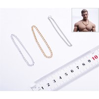 1/6 Scale Men's Necklace Pendent Models Silver and Golden for 12''Action Figures Bodies