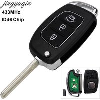 Fernbedienungsschlüssel 3 Tasten 433Mhz ID46 Chip für Hyundai New IX35 IX25 IX45 Elantra SantaFe Sonata TOY40/HY20/HY14 Schlüsselsteuerung
