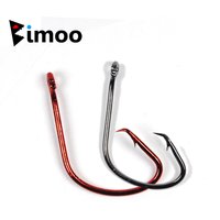 100pcs Fishing Hook 7381 Black Red Color Fishhooks Saltwater Sport Circle Fish Hooks Wholesale Price Fishing Tackle 3/0 4/0 5/0