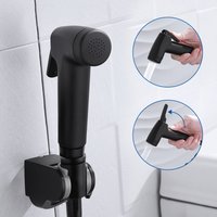 Black Handheld Bidet Toilet Sprayer ABS Hygiene Sprayer Set Baby Diaper Cloth Sprayers Bidet With Hose and Holder