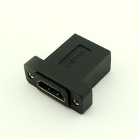 1pcs HDMI-compatible Female to HDMI-compatible Female Socket Panel Mount Adapter Extender for 1080P 3D LCD HDTV